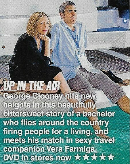 Clooney, George / Up In the Air | Magazine Review with Photo | March 2010 | with Vera Farmiga
