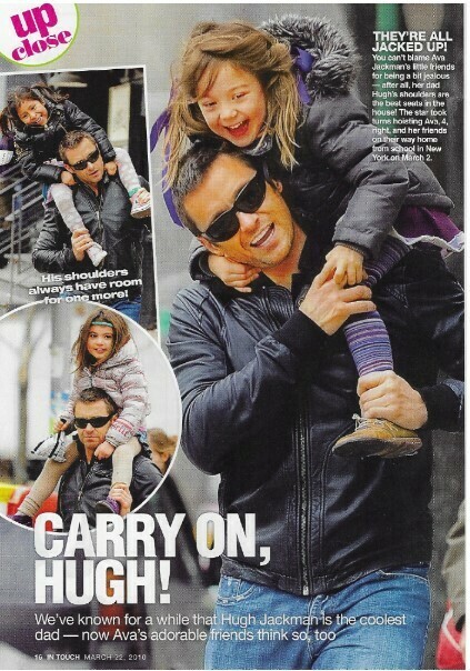Jackman, Hugh / Carry On, Hugh! | 3 Magazine Photos with Caption | March 2010
