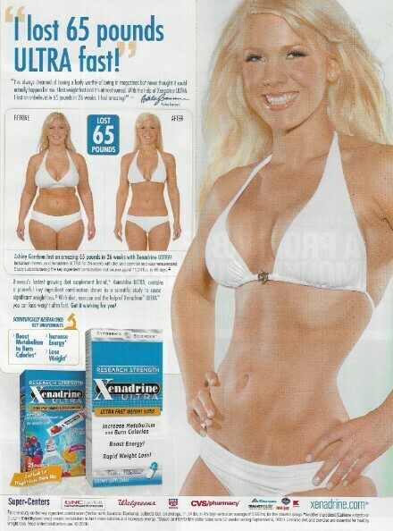 Xenadrine / I Lost 65 Pounds Ultra Fast! | Magazine Ad | March 2010