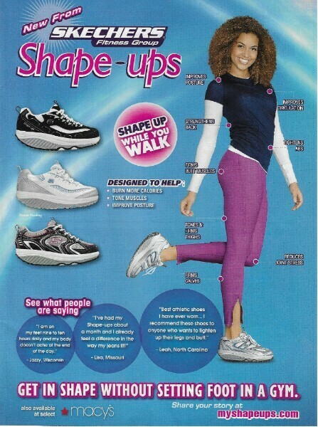Skechers / Shape-Ups Shape While Walk Magazine Ad | March 2010