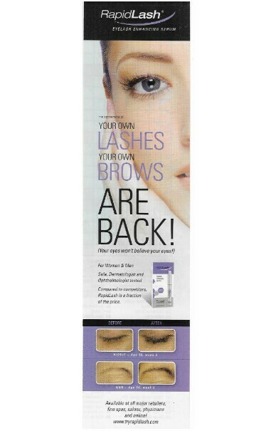 RapidLash / Your Own Lashes - Your Own Brows Are Back! | Magazine Ad | March 2010
