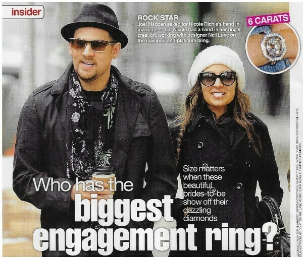 Madden, Joel / Rock Star | 2 Magazine Photos with Caption | March 2010 | with Nicole Richie