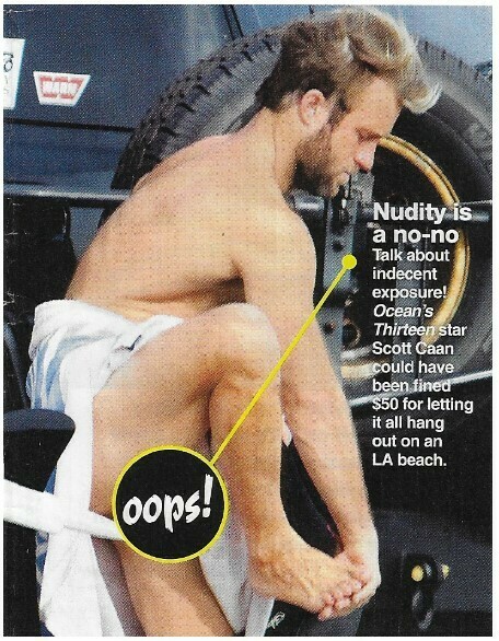 Caan, Scott / Nudity Is a No-No | Magazine Photo with Caption | March 2010