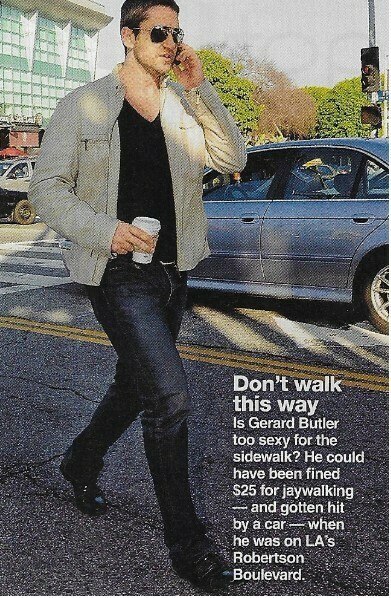 Butler, Gerard / Don't Walk This Way | Magazine Photo with Caption | March 2010