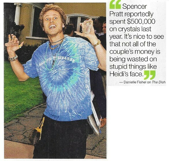 Pratt, Spencer / Spent $500,000 On Crystals | Magazine Photo with Caption | March 2010