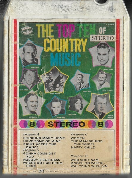Various Artists / The Top Ten of Country Music | Nashville 869-2048 | White Shell | 8-Track Tape | 1967