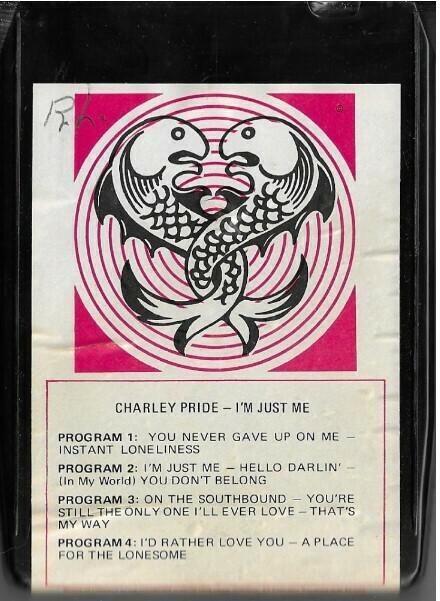 Pride, Charley / I'm Just Me | U.S. Tape Inc. 25268 | Black Shell | 8-Track Tape | 1971