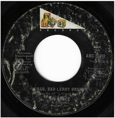 Croce, Jim / Bad, Bad Leroy Brown | ABC Records ABC-11359 | Single, 7&quot; Vinyl | March 1973