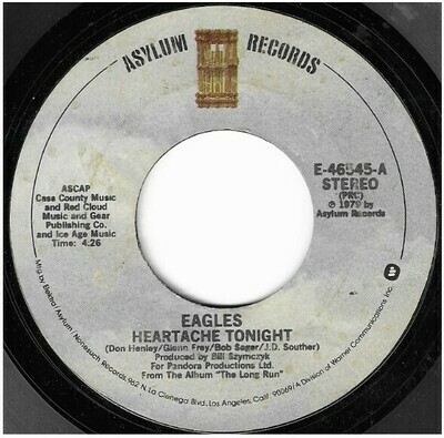 Eagles / Heartache Tonight | Asylum E-46545 | Single, 7&quot; Vinyl | September 1979