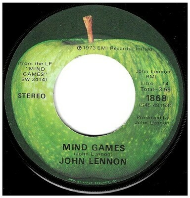 Lennon, John / Mind Games | Apple 1868 | Single, 7&quot; Vinyl | October 1973