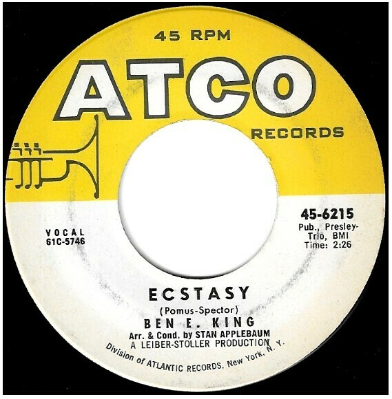 King, Ben E. / Ecstasy | Atco 45-6215 | Single, 7" Vinyl | January 1962