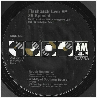 38 Special / Flashback Live EP | A+M AM-39101 | EP, 7&quot; Vinyl | 1987 | Promo