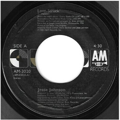 Johnson, Jesse / Love Struck | A+M AM-3020 | Single, 7&quot; Vinyl | March 1988