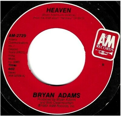 Adams, Bryan / Heaven | A+M AM-2729 | Single, 7&quot; Vinyl | April 1985