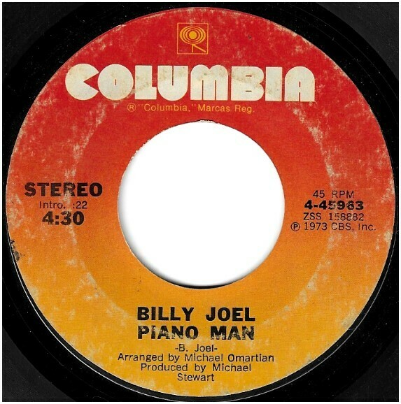Joel, Billy / Piano Man | Columbia 4-45963 | Single, 7&quot; Vinyl | October 1973