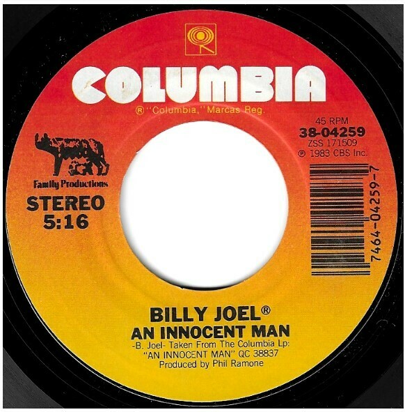 Joel, Billy / An Innocent Man | Columbia 38-04259 | Single, 7&quot; Vinyl | December 1983