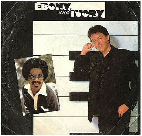 McCartney, Paul / Ebony and Ivory | Columbia 18-02860 | Single, 7" Vinyl | April 1982 | With Stevie Wonder