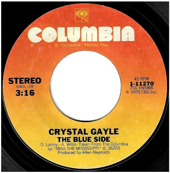 Gayle, Crystal / The Blue Side | Columbia 1-11270 | Single, 7&quot; Vinyl | May 1980