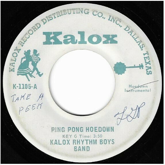 Kalox Rhythm Boys Band / Ping Pong Hoedown | Kalox K-1105 | Single, 7&quot; Vinyl