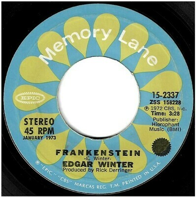 Winter, Edgar / Frankenstein | Epic 15-2337 | Single, 7&quot; Vinyl | 1974 | Memory Lane Series