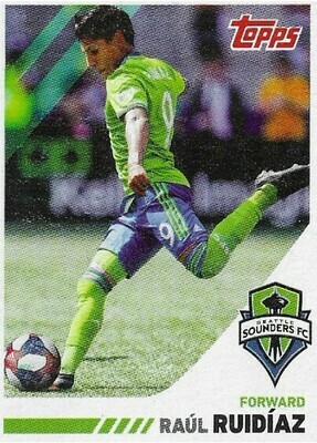 Ruidiaz, Raul / Seattle Sounders Football Club | Topps-Post Cereal | Soccer Trading Card | 2019