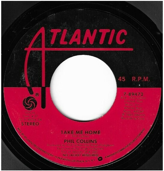 Collins, Phil / Take Me Home | Atlantic 7-89472 | Single, 7&quot; Vinyl | March 1986