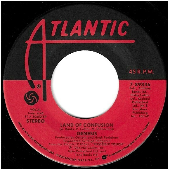 Genesis / Land of Confusion | Atlantic 7-89336 | Single, 7" Vinyl | October 1986