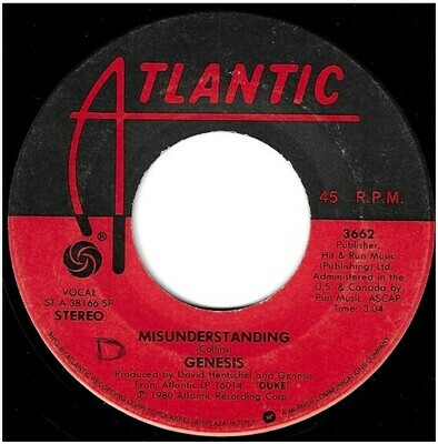 Genesis / Misunderstanding | Atlantic 3662 | Single, 7" Vinyl | May 1980