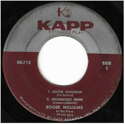 Williams, Roger / Songs of the Fabulous Fifties - Volume 2 | Kapp KE-715 | EP, 7&quot; Vinyl | 1956