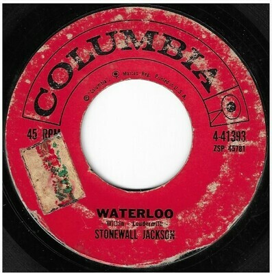 Jackson, Stonewall / Waterloo | Columbia 4-41393 | Single, 7&quot; Vinyl | May 1959