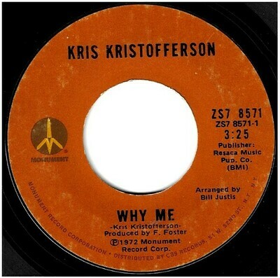 Kristofferson, Kris / Why Me | Monument ZS7-8571 | Single, 7&quot; Vinyl | March 1973