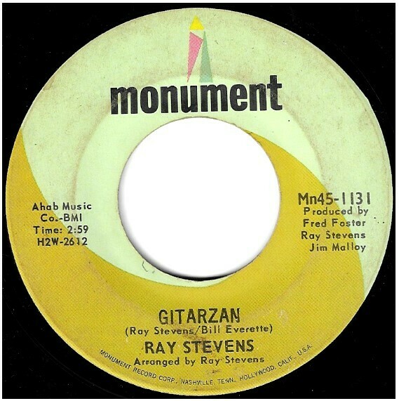 Stevens, Ray / Gitarzan | Monument Mn45-1131 | Single, 7&quot; Vinyl | March 1969