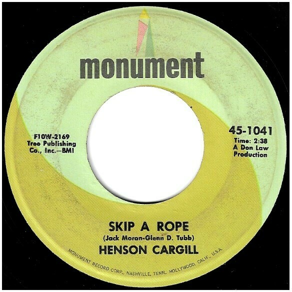 Cargill, Henson / Skip a Rope | Monument 45-1041 | Single, 7&quot; Vinyl | November 1967