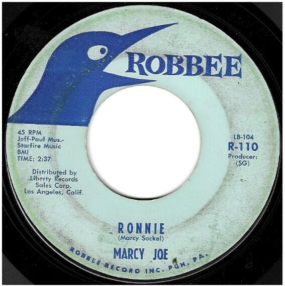 Marcy Joe / Ronnie | Robbee R-110 | Single, 7&quot; Vinyl | February 1961