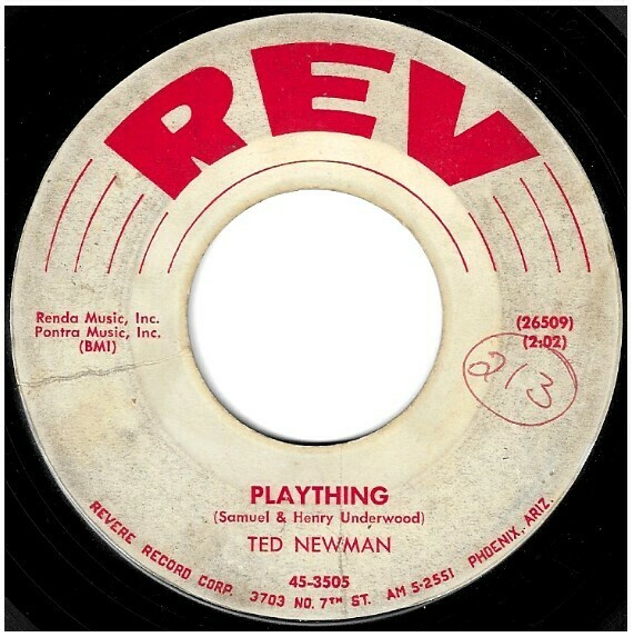 Newman, Ted / Plaything | Rev 45-3505 | Single, 7&quot; Vinyl | July 1957