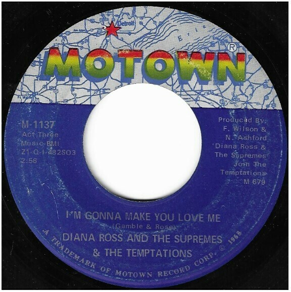 Supremes, The / I'm Gonna Make You Love Me | Motown M-1137 | Single, 7"  Vinyl | November 1968 | with The Temptations