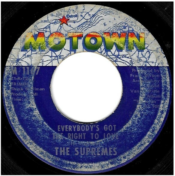 Supremes, The / Everybody&#39;s Got the Right to Love | Motown M-1167 | Single, 7&quot; Vinyl | June 1970