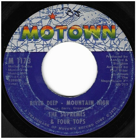 Supremes, The (+ The Four Tops) / River Deep - Mountain High | Motown M-1173 | Single, 7&quot; Vinyl | November 1970