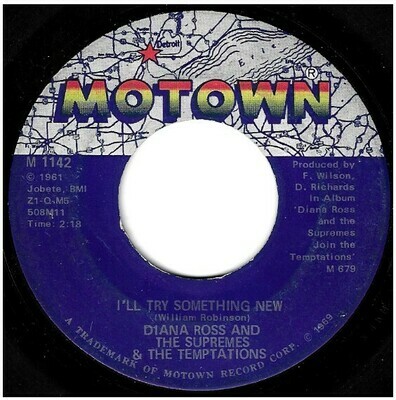 Supremes, The (+ The Temptations) / I&#39;ll Try Something New | Motown M-1142 | Single, 7&quot; Vinyl | February 1969 | Diana Ross