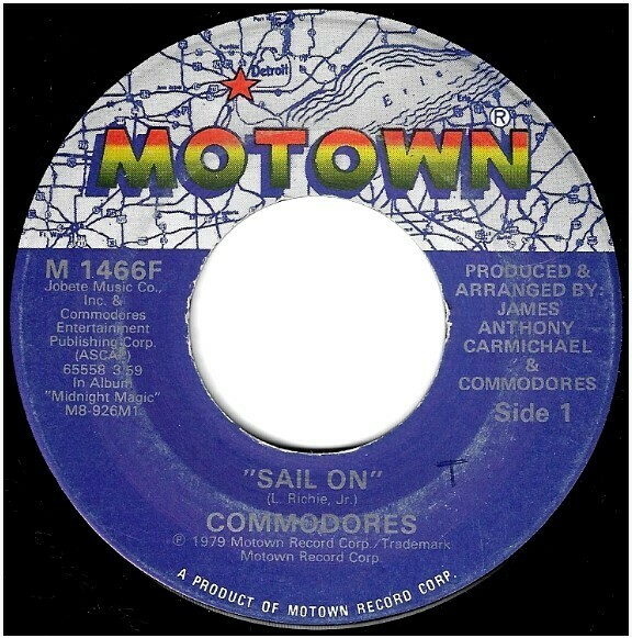 Commodores / Sail On | Motown M-1466F | Single, 7&quot; Vinyl | July 1979