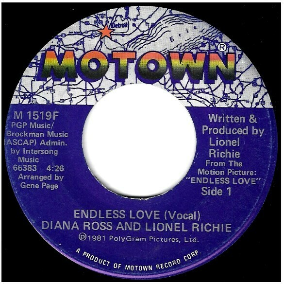 Ross, Diana (+ Lionel Richie) / Endless Love | Motown M-1519F | Single, 7&quot; Vinyl | June 1981