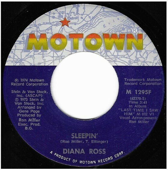 Ross, Diana / Sleepin&#39; | Motown M-1295F | Single, 7&quot; Vinyl | April 1974