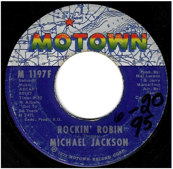 Jackson, Michael / Rockin&#39; Robin | Motown M-1197F | Single, 7&quot; Vinyl | February 1972