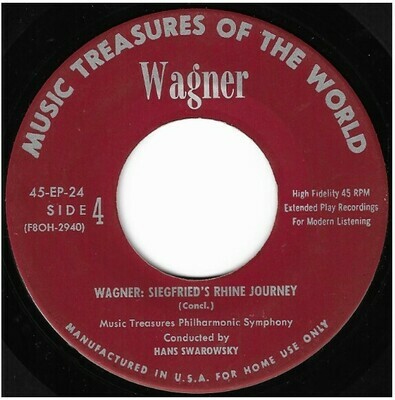 Swarowsky, Hans / Wagner: Siegfried&#39;s Rhine Journey | Music Treasures of the World 45-EP-24 | EP, 7&quot; Vinyl | 1954