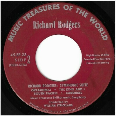 Strickland, William / Richard Rodgers: Symphonic Suite | Music Treasures of the World 45-EP-28 | EP, 7&quot; Vinyl | 1954 | Sides 2 + 7