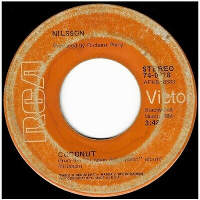 Nilsson / Coconut | RCA Victor 74-0718 | Single, 7" Vinyl | May 1972