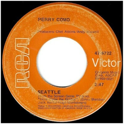 Como, Perry / Seattle | RCA Victor 47-9722 | Single, 7&quot; Vinyl | January 1969