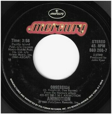 Animotion / Obsession | Mercury 880 266-7 | Single, 7&quot; Vinyl | January 1985