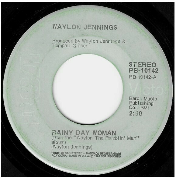 Jennings, Waylon / Rainy Day Woman | RCA Victor PB-10142 | Single, 7&quot; Vinyl | January 1975