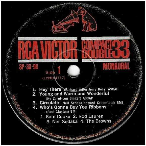 Various Artists / Hey There + 7 | RCA Victor SP-33-99 | EP, 7" Vinyl | 1960 | Compact Double 33